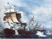 Thomas Birch Ship France oil painting artist